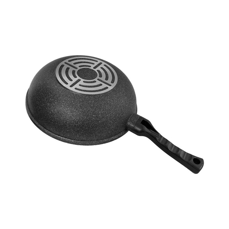 11'' Non-Stick Marble Wok Cooking Frying Pan Gas Stove Burner Cookware