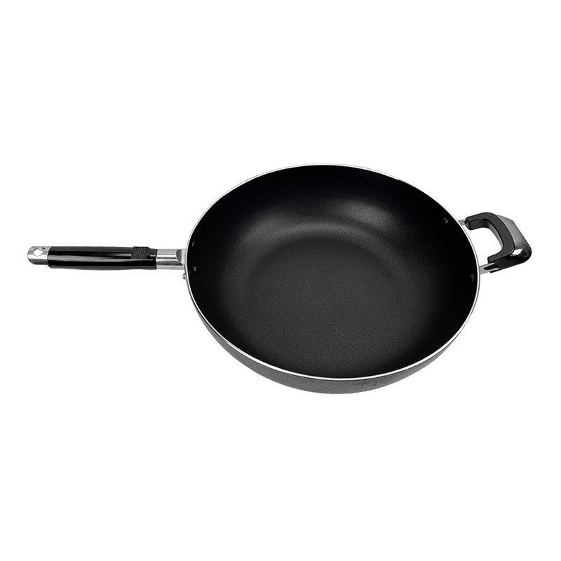 13-1/2''(34cm) Non-Stick Coating Wok Pan Side Handle Cooking Pot Cookware Kitchen