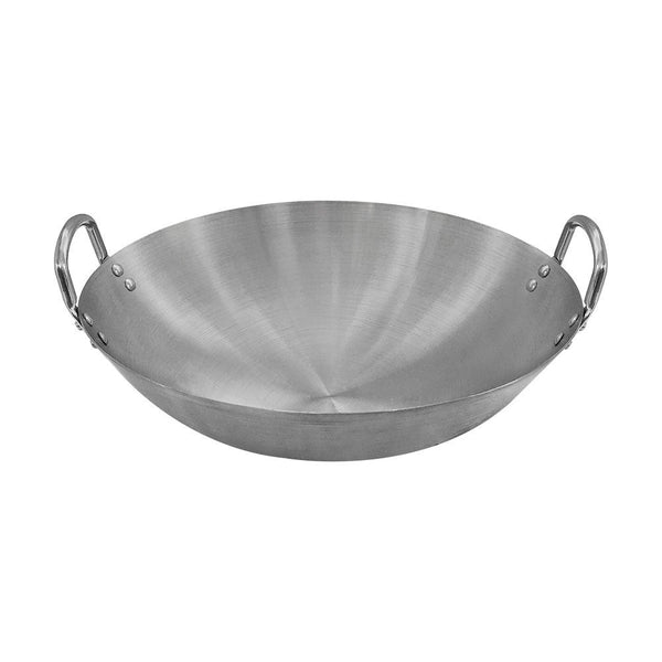 14'' Stainless Steel Wok With Handle Cookware 4-1-2'' Depth