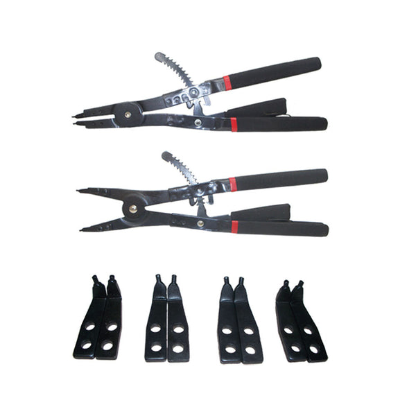 16 inch Circle Circlip Ring Snap Ratchet 2 Plier 12 Tips