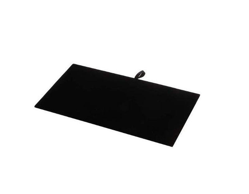 4 Pc 14'' x 7-1/2'' Black Velvet Pad Tray Insert Jewelry Display