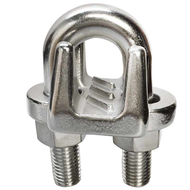 5/8" Marine Stainless Steel 316 Heavy Duty Wire Rope Clips Commerical Cable Clamp Rig Boat