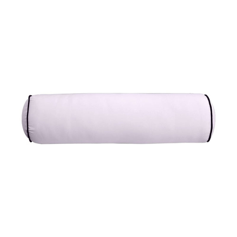 Contrast Pipe Trim Large 26x30x6 Outdoor Deep Seat Back Rest Bolster Cushion Insert Slip Cover Set AD107