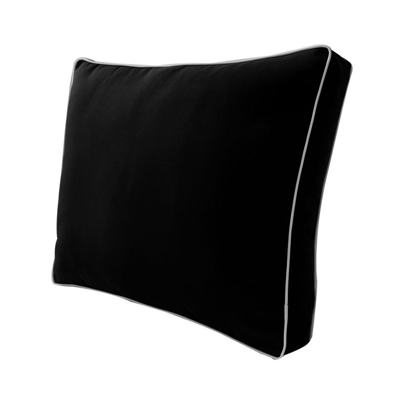 Contrast Pipe Trim Small 23x24x6 Deep Seat + Back Slip Cover Only Outdoor Polyester AD109