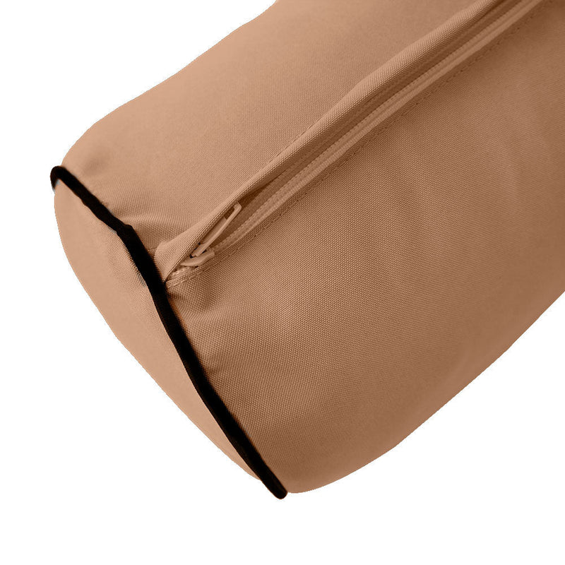 Contrast Pipe Trim Small 23x24x6 Outdoor Deep Seat Back Rest Bolster Slip Cover ONLY AD104