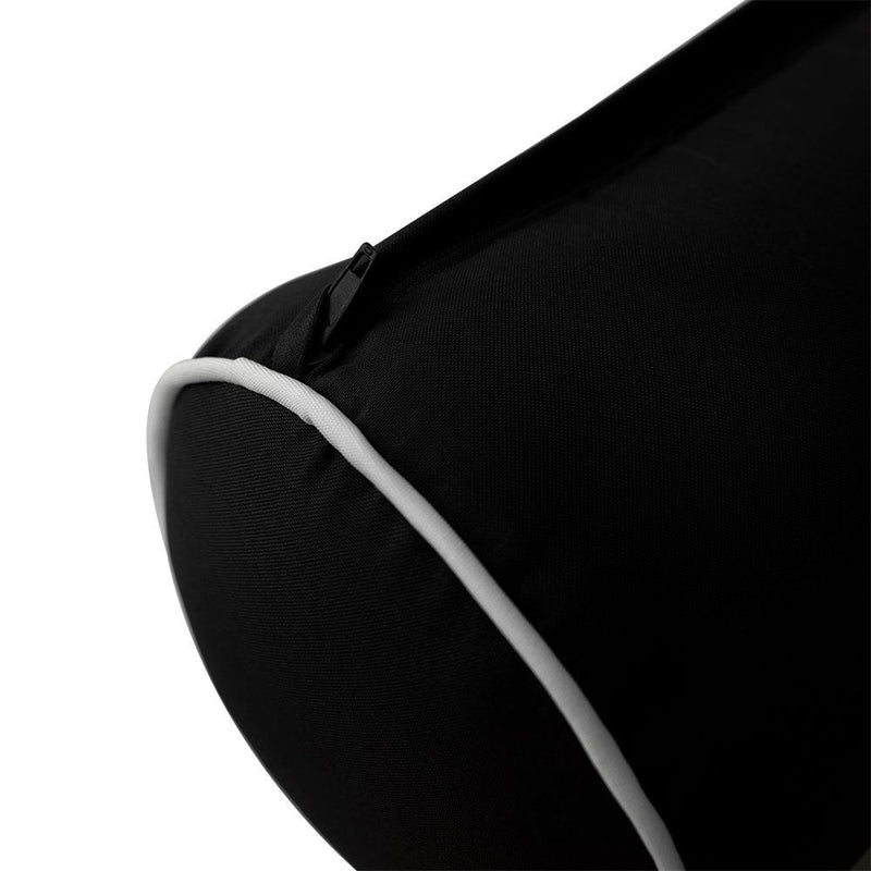 Contrast Pipe Trim Small 23x24x6 Outdoor Deep Seat Back Rest Bolster Slip Cover ONLY AD109