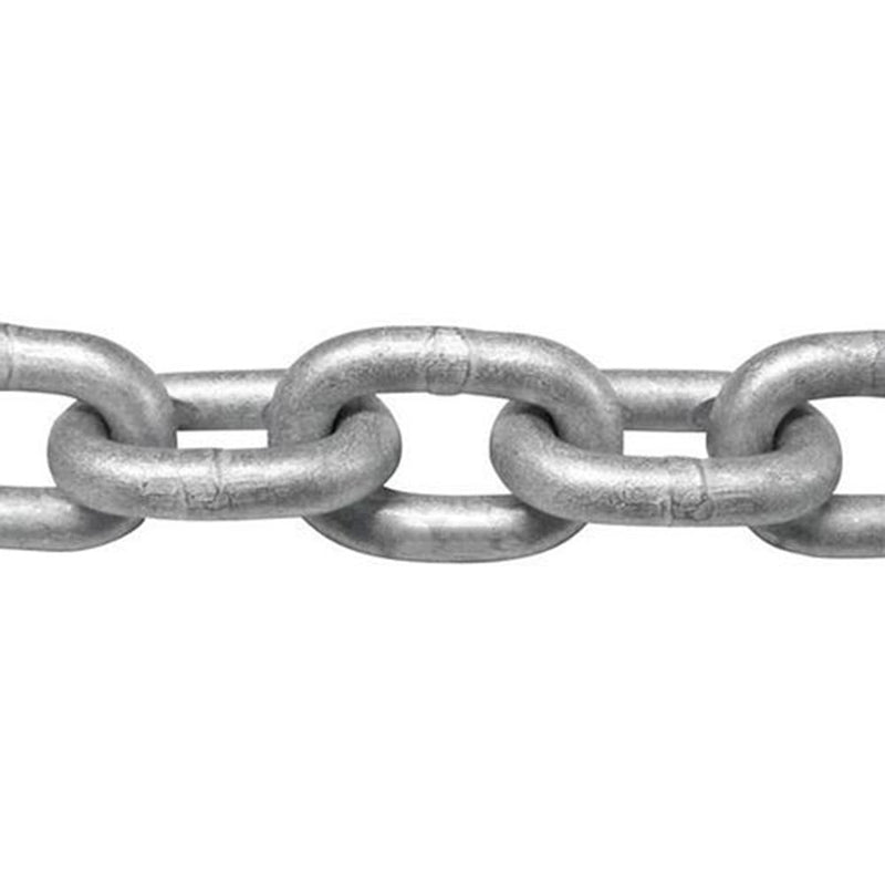 Grade 30 Proof Coil Chain Hot Dip Galvanized Steel 3/16" x 100' Ft