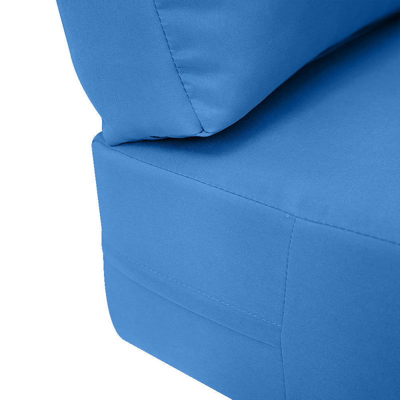 Knife Edge Large 26x30x6 Deep Seat Back Cushion Slip Cover Set AD102