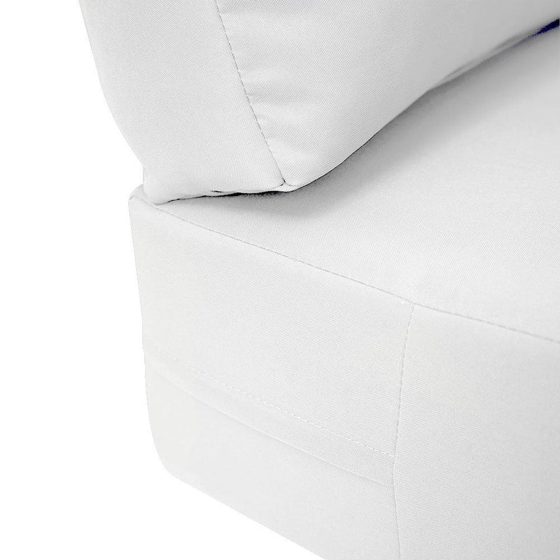 Knife Edge Large 26x30x6 Deep Seat Back Cushion Slip Cover Set AD106