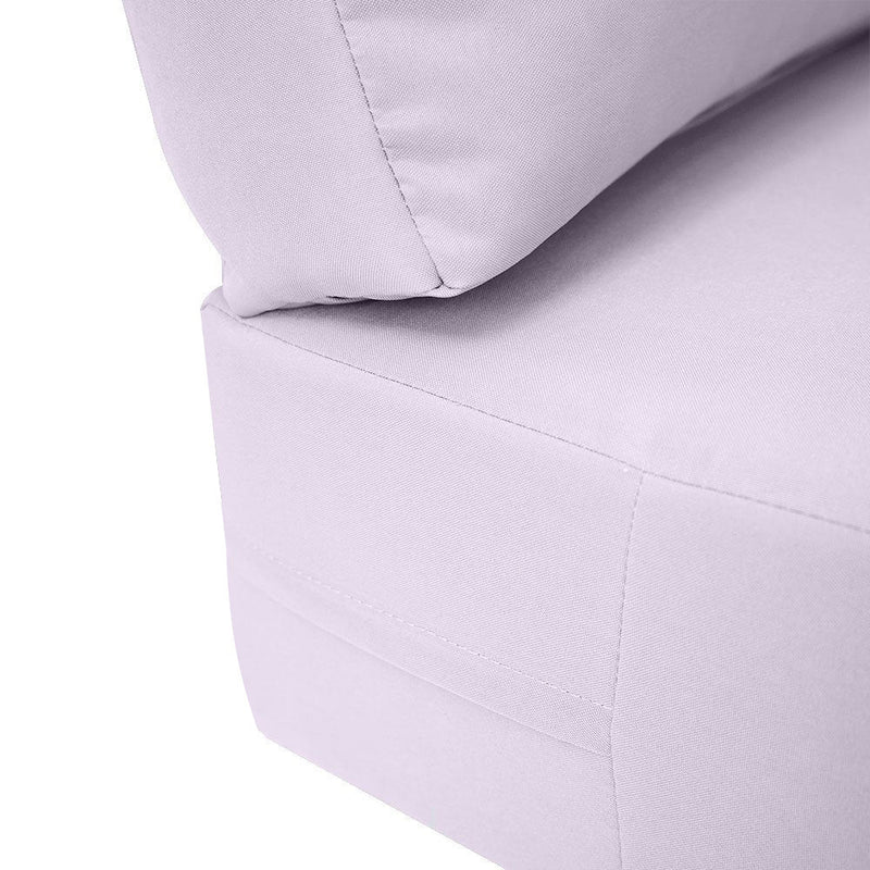 Knife Edge Large 26x30x6 Deep Seat Back Cushion Slip Cover Set AD107