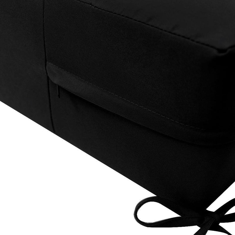 Knife Edge Large 26x30x6 Deep Seat Back Cushion Slip Cover Set AD109