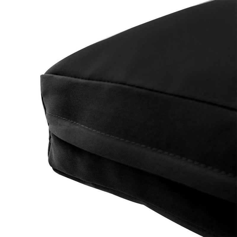 Knife Edge Large 26x30x6 Deep Seat Back Cushion Slip Cover Set AD109