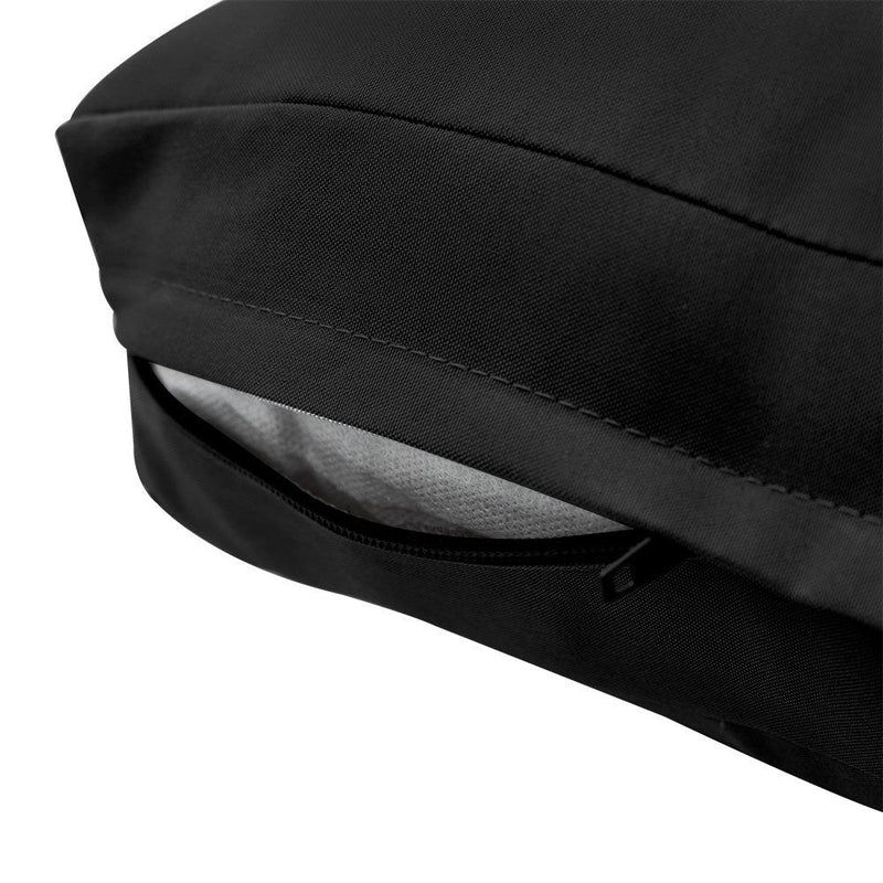 Knife Edge Large 26x30x6 Deep Seat Back Cushion Slip Cover Set AD109