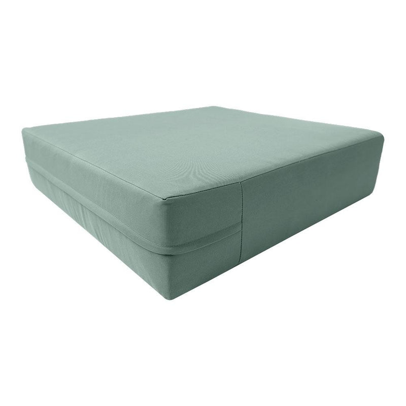 Knife Edge Large 26x30x6 Outdoor Deep Seat Back Rest Bolster Cushion Insert Slip Cover Set AD002