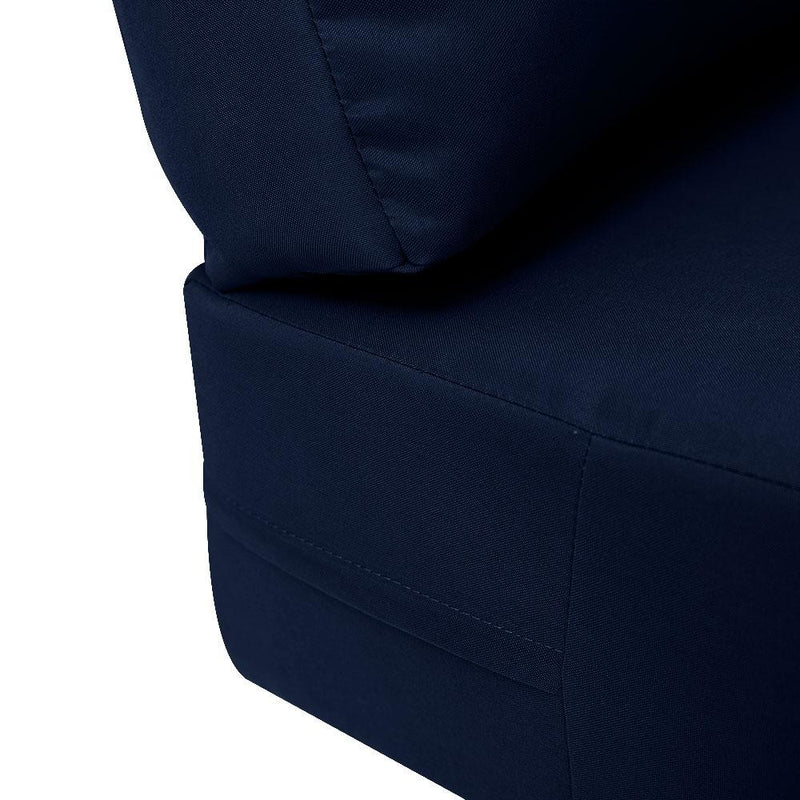 Knife Edge Medium 24x26x6 Deep Seat Back Cushion Slip Cover Set AD101