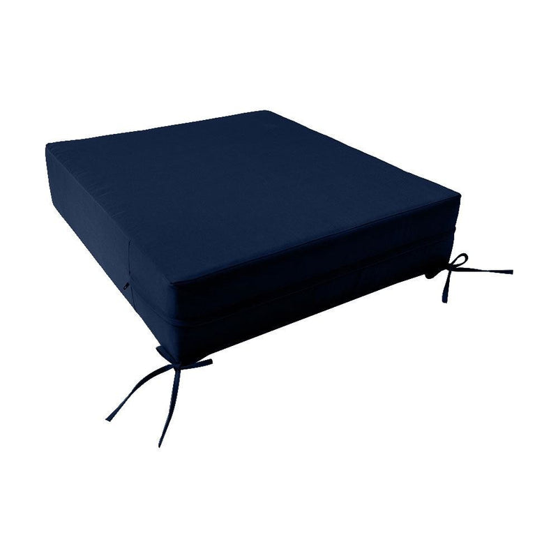 Knife Edge Medium 24x26x6 Deep Seat Back Cushion Slip Cover Set AD101