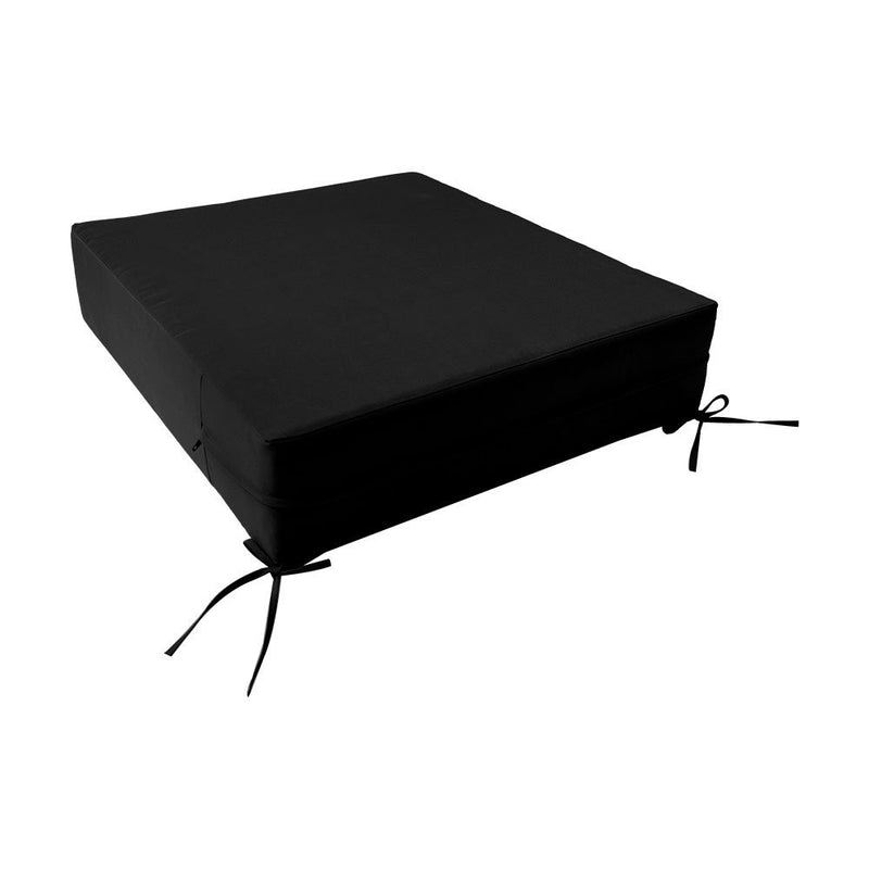 Knife Edge Medium 24x26x6 Deep Seat Back Cushion Slip Cover Set AD109