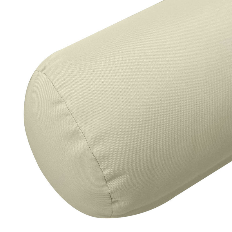 Knife Edge Medium 24x26x6 Outdoor Deep Seat Back Rest Bolster Cushion Insert Slip Cover Set AD005