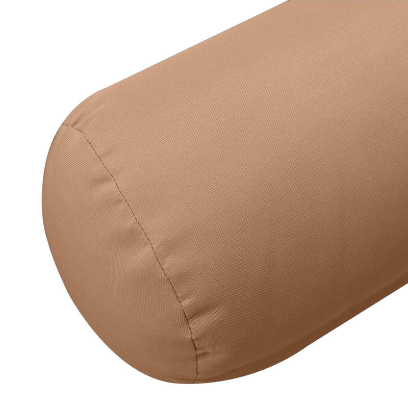 Knife Edge Medium 24x26x6 Outdoor Deep Seat Back Rest Bolster Cushion Insert Slip Cover Set AD104