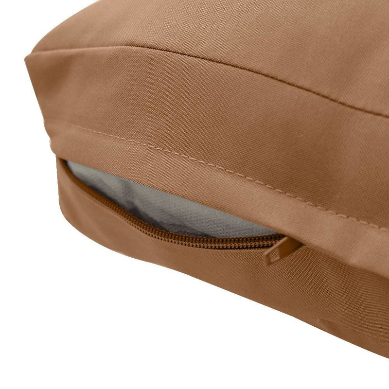 Knife Edge Small 23x24x6 Deep Seat + Back Slip Cover Only Outdoor Polyester AD104