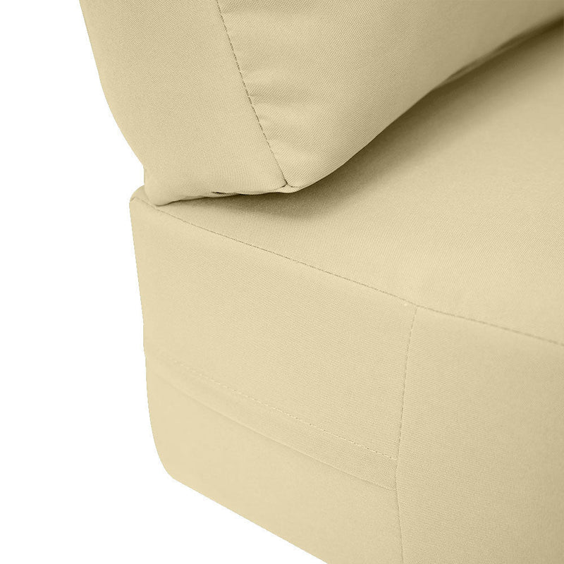 Knife Edge Small 23x24x6 Outdoor Deep Seat Back Rest Bolster Slip Cover ONLY AD103