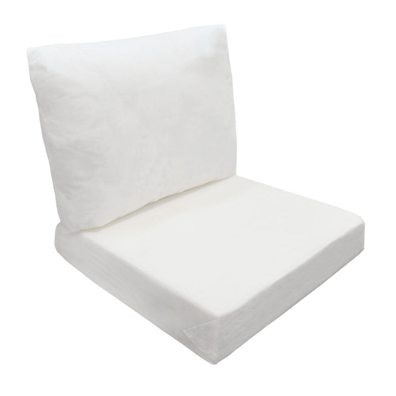 Medium 24" x 26" x 6" Deep Seat Cushion Insert Foam Back Polyester Fill Fiber