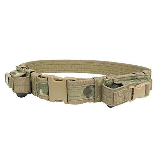 Molle Tactical Belt Combat Police SWAT PistolUtility Belt-MULTICAM