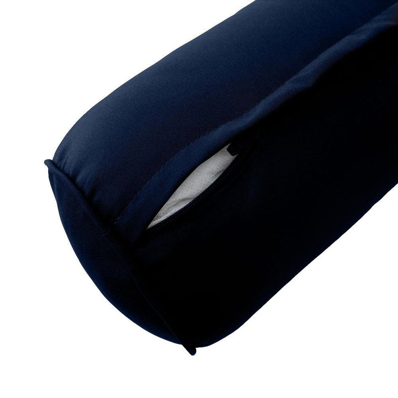 Pipe Trim Large 26x30x6 Outdoor Deep Seat Back Rest Bolster Cushion Insert Slip Cover Set AD101