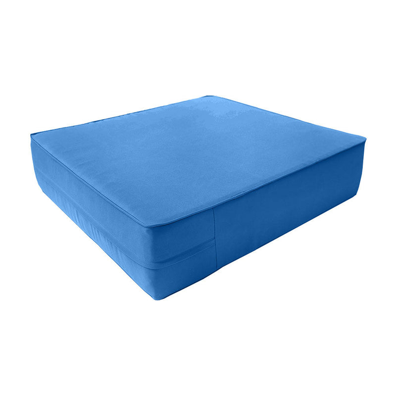 Pipe Trim Large 26x30x6 Outdoor Deep Seat Back Rest Bolster Cushion Insert Slip Cover Set AD102