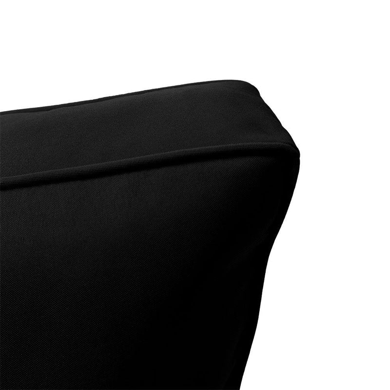 Pipe Trim Large 26x30x6 Outdoor Deep Seat Back Rest Bolster Cushion Insert Slip Cover Set AD109