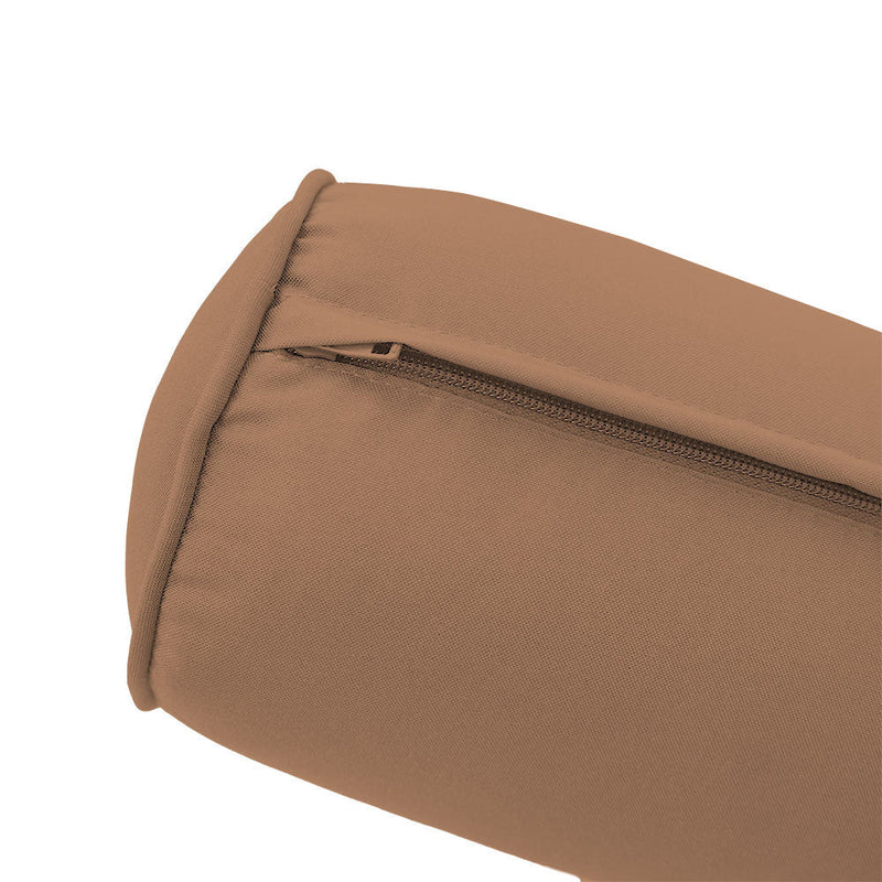 Pipe Trim Medium 24x6 Outdoor Bolster Pillow Cushion Insert Slip Cover AD104