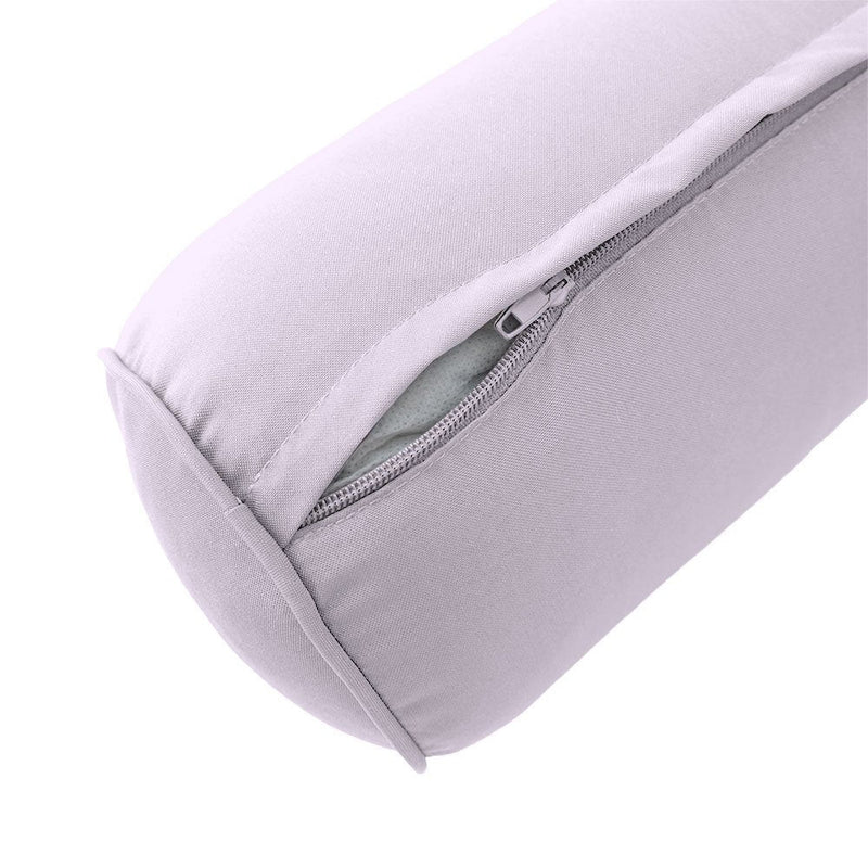 Pipe Trim Medium 24x6 Outdoor Bolster Pillow Cushion Insert Slip Cover AD107