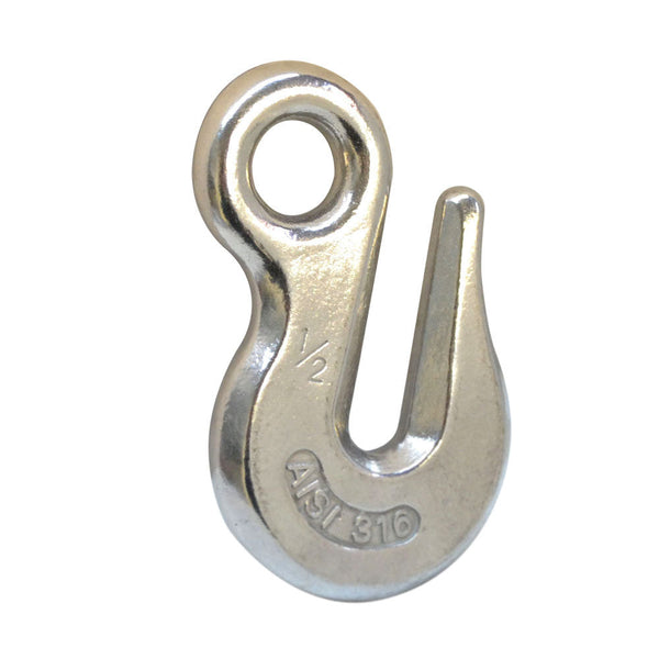 Stainless Steel Marine Boat 1/2" Precision Cast Eye Grab Hook Chain Anchor T316