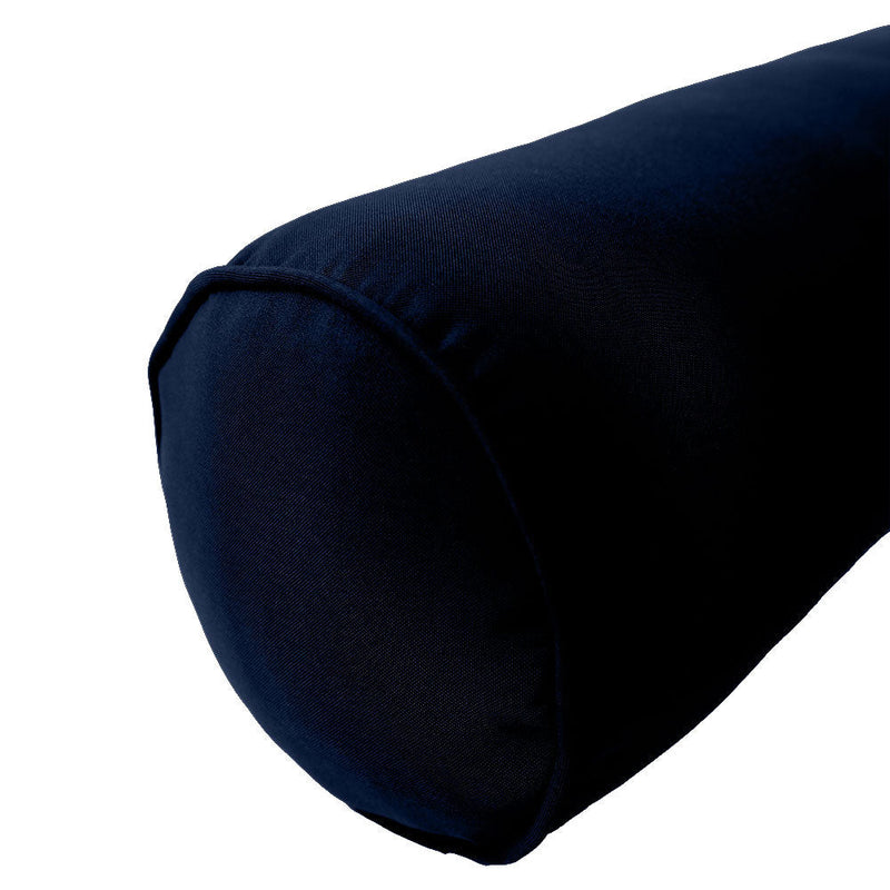 Style 6 Twin-XL Size Pipe Trim Bolster Pillow Cushion Outdoor Slip Cover ONLY AD101