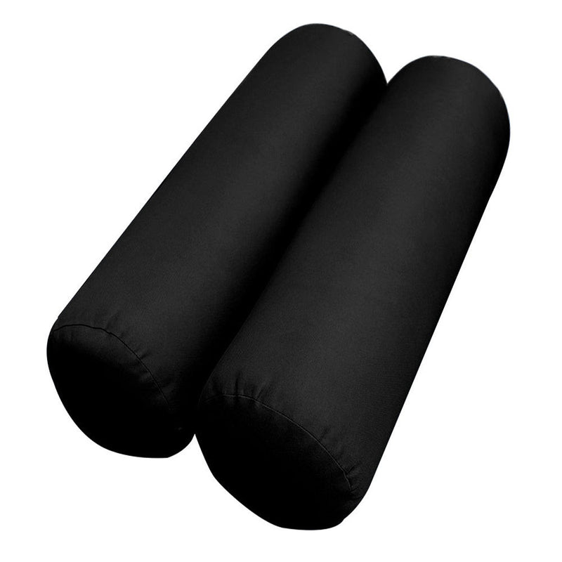 Style1 Twin-XL Size 5PC Knife Edge Outdoor Daybed Mattress Cushion Bolster Pillow Slip Cover Complete Set AD109