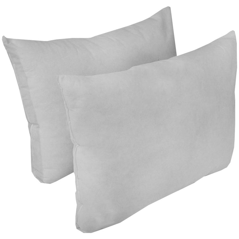 Style2 5PC Full Size Mattress Bolster Back Rest Pillows Cushion Polyester Fiberfill "INSERT ONLY"