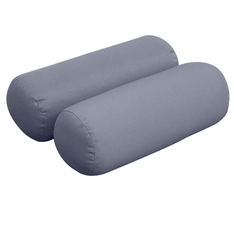 Style2 Crib Size 5PC Knife Edge Outdoor Daybed Mattress Cushion Bolster Pillow Slip Cover Complete Set AD001