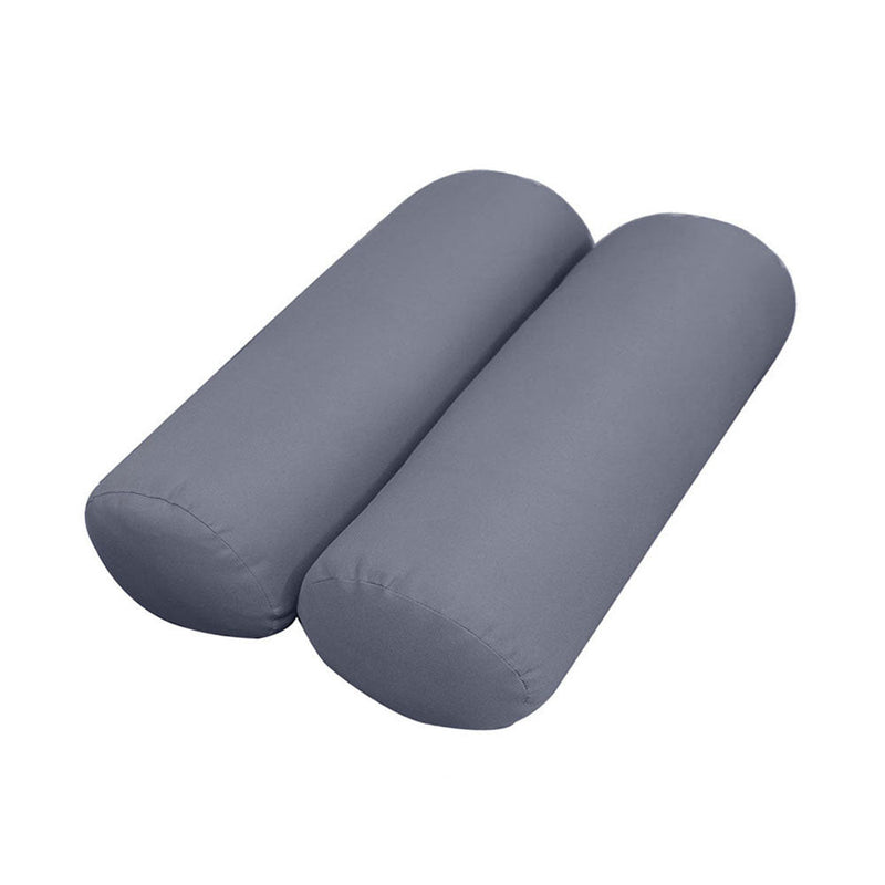 Style2 Crib Size 5PC Knife Edge Outdoor Daybed Mattress Cushion Bolster Pillow Slip Cover Complete Set AD001