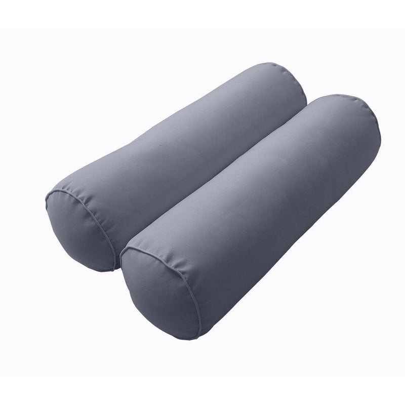 Style2 Crib Size 5PC Pipe Outdoor Daybed Mattress Bolster Pillow Fitted Sheet Slip Cover Only AD001