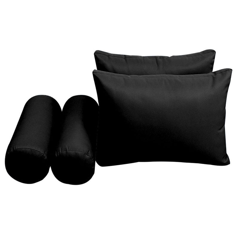 Style2 Full Knife Edge Bolster & Back Pillow Cushion Outdoor SLIP COVER ONLY AD109