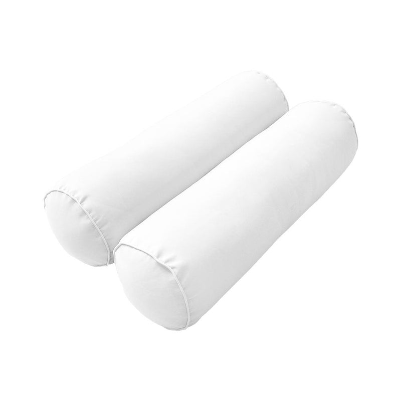 Style2 Twin Pipe Trim Bolster & Back Pillow Cushion Outdoor SLIP COVER ONLY AD106