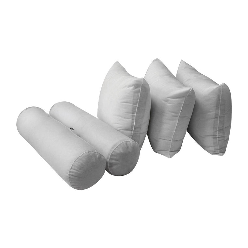 Style3 6PC Full Size Mattress Bolster Back Rest Pillows Cushion Polyester Fiberfill "INSERT ONLY"