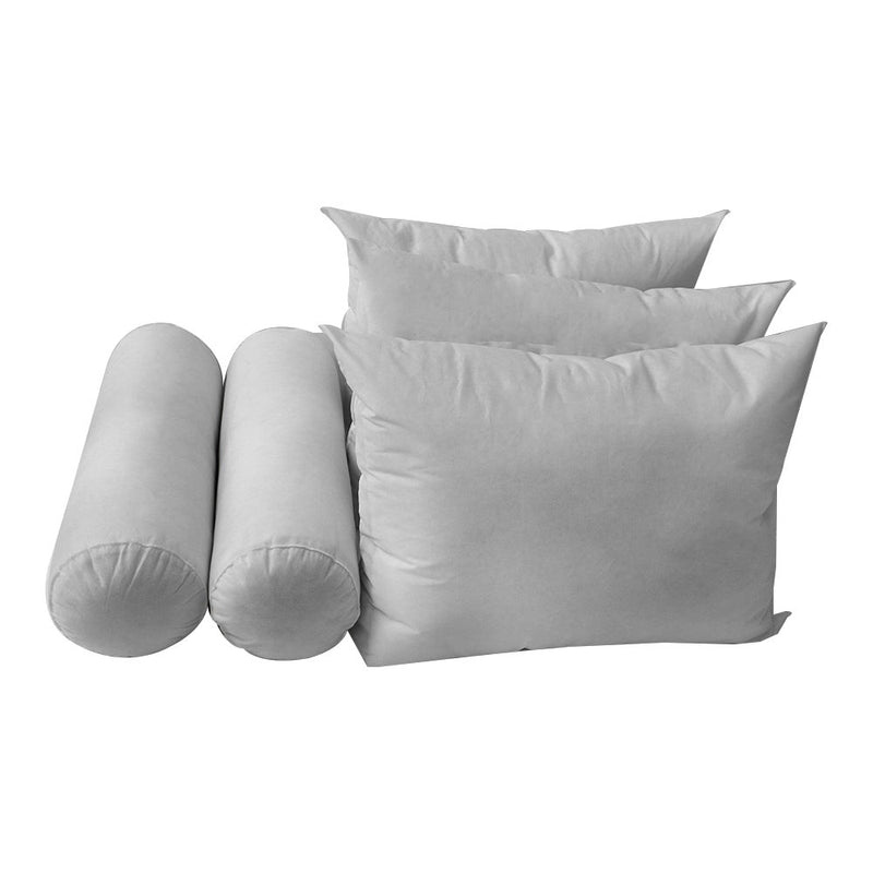 Style3 6PC Full Size Mattress Bolster Back Rest Pillows Cushion Polyester Fiberfill "INSERT ONLY"