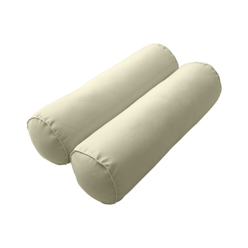 Style3 Crib Pipe Trim Bolster & Back Pillow Cushion Outdoor SLIP COVER ONLY AD005