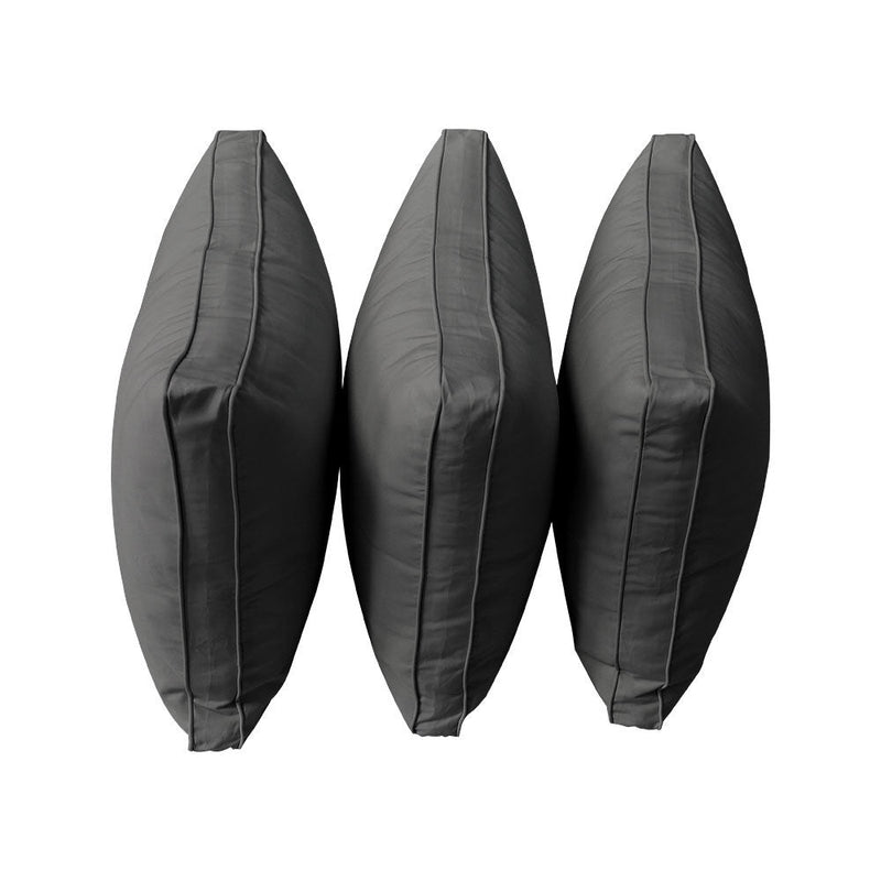 Style3 Twin-XL Size 6PC Pipe Outdoor Daybed Mattress Cushion Bolster Pillow Slip Cover Complete Set AD003