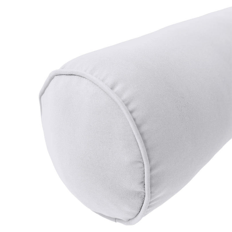 Style4 Full Pipe Trim Bolster & Back Pillow Cushion Outdoor SLIP COVER ONLY AD105