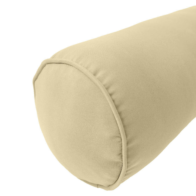 Style4 Twin Pipe Trim Bolster & Back Pillow Cushion Outdoor SLIP COVER ONLY AD103