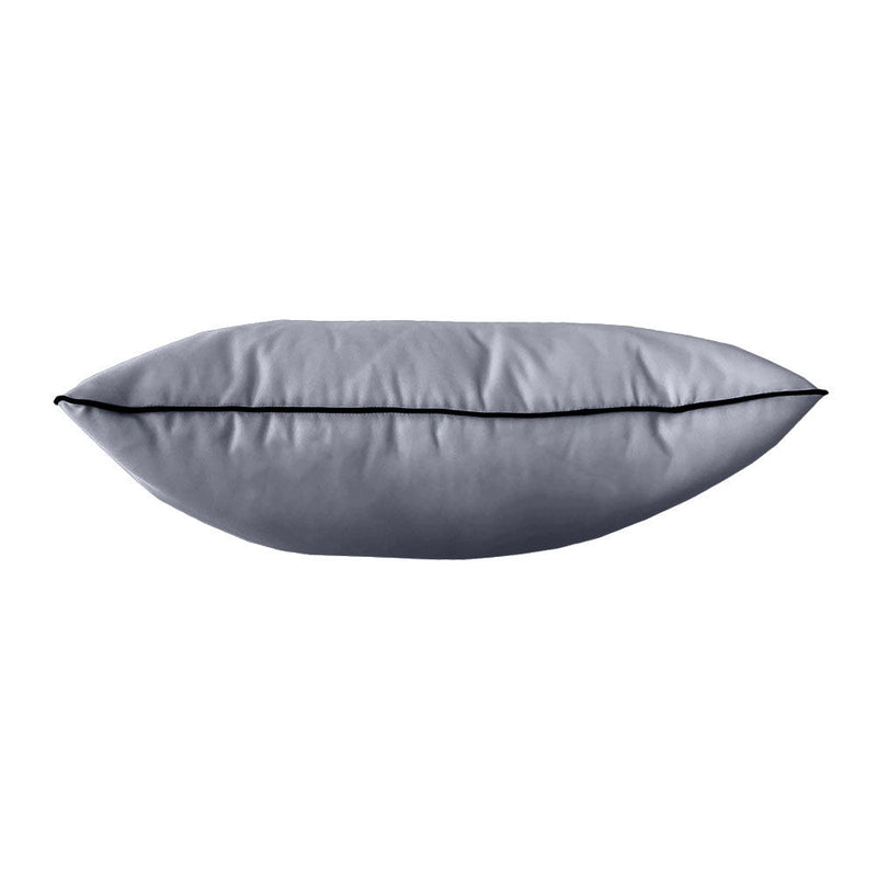 Style4 Twin-XL Size 5PC Contrast Pipe Outdoor Daybed Mattress Cushion Bolster Pillow Slip Cover Complete Set AD001