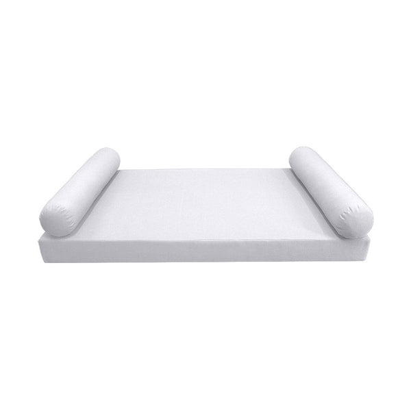 Style5 Crib Size 3PC Knife Edge Outdoor Daybed Mattress Bolster Pillow Fitted Sheet Slip Cover ONLY AD105