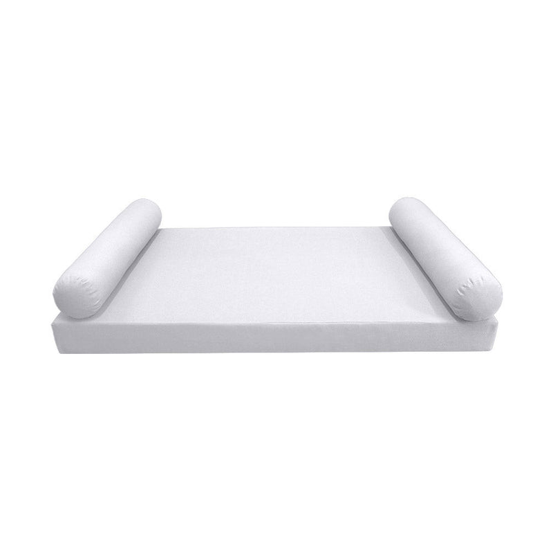 Style5 Twin-XL Size 3PC Knife Edge Outdoor Daybed Mattress Cushion Bolster Pillow SlipCover COMPLETE SET AD105